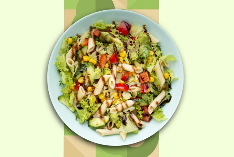 Comida saludable verdura y ensalada